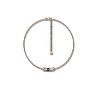 Emporio Armani Collar colgante de acero inoxidable con cierre de langosta para mujer, Oro mostaza