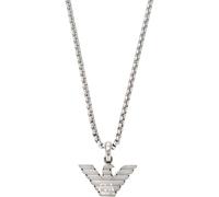 EMPORIO ARMANI Collar colgante para hombre en acero inoxidable con cierre de langosta