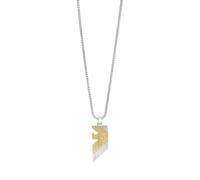 Emporio Armani Cadena con colgante para hombre de acero inoxidable en dos tonos, EGS3073040