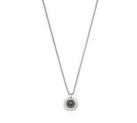 Emporio Armani Collar colgante para hombre en acero inoxidable con cierre de langosta, Plata Real