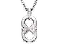 Emporio Armani Collar con colgante de acero inoxidable para hombre (modelo: EGS3300040)