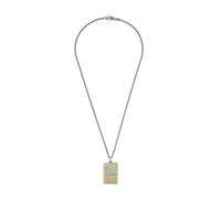 Emporio Armani Collar con Colgante Hombre de acero inoxidable bicolor con cierre de mosquetón