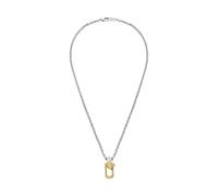 Emporio Armani Collar con Colgante Hombre de acero inoxidable bicolor con cierre de mosquetón