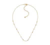 Emporio Armani Collar de latón con cierre de langosta en tono dorado para mujer