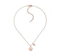 Emporio Armani Collar de latón con cierre de langosta en tono oro rosa para mujer