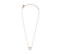 Emporio Armani Collar de Mujer, Colgante Plata de Ley, Oro Rosa cremoso