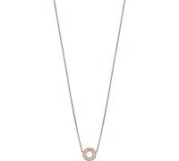 Emporio Armani Collar de Mujer, Collar Colgante Plata de Ley, Oro Rosa