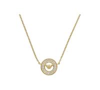 Emporio Armani Collar de plata de ley para mujer, color dorado, EG3628710, talla única, Plata esterlina, No es una piedra preciosa