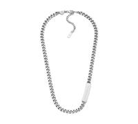 Emporio Armani Collar para Hombre en Tono Plateado, EGS3303040