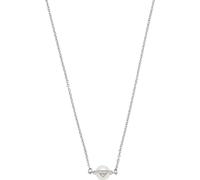 Emporio Armani Collar Para Mujer Essential, Longitud Total：350+70mm Cadena Ajustable Tamaño Perla: 18X9mm Collar De Plata De Acero Inoxidable, EGS2837040