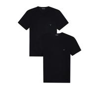 Emporio Armani - Conjunto de Camisetas de Algodón Elástico - Tops - Hombre - Negro - S -