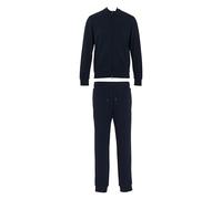 Emporio Armani Conjunto de chándal básico con cremallera completa para hombre, color azul, talla S, azul, S