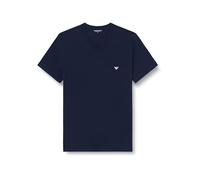 Emporio Armani Core Logoband 2-Pack T-Shirt Paquete de 2 Camisetas con Cuello en V, Azul Armani/Azul Armani, L para Hombre