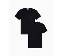 Emporio Armani Camiseta 2-PACK CREW NECK T-SHIRT AF14132 in Negro EU L