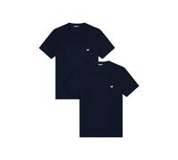 Emporio Armani Core Logoband 2-Pack T-Shirt Paquete de 2 Camisetas de Cuello Redondo, Azul Armani/Azul Armani, M para Hombre