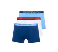 Emporio Armani Core Logoband 3-Pack Trunk Bañador, Bianc/INCHIOS/AZZURR, XXL de los Hombres