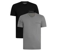 Emporio Armani Core Logoband - Camiseta con Cuello en V para Hombre, Color Negro, Talla S, Ajuste Regular, Negro, S