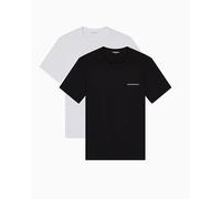Emporio Armani Camiseta gris claro / negro / blanco L gris claro / negro / blanco