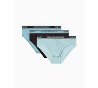 Emporio Armani Core Logoband - Paquete de 3 Calzoncillos para Hombre, Color marrón, Talla S, marrón, S