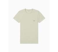EMPORIO ARMANI Crew Neck T-Shirt Camiseta, Verde Oscuro, L para Hombre