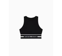 EMPORIO ARMANI Crop Top T-Shirt, Negro, S Mujer