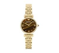 Emporio Armani Dam 28 mm guldtonat rostfritt stål klocka, AR11703