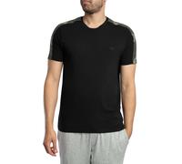 Emporio Armani de los hombres Camiseta de cuello redondo con ribete del logotipo