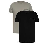 Emporio Armani de los hombres Pack de 2 camisetas de descanso, Multicolor