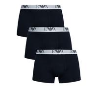 Emporio Armani de los hombres Pack de 3 batas de algodón elástico, Azul