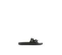 Emporio Armani Double Buckle Slides Unisex adulto, Negro (Black/Black), 38