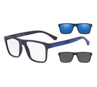 Emporio Armani Hombre EA4115 57591W Gafas de sol Inyectado Azul Transparente Cuadrada Normal
