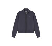 Emporio Armani EA7 7W000191 - Sudadera con cremallera completa para mujer (tejido Interlock, mezcla de modal elástico), Gray Pinstripe, M