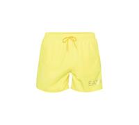 Emporio Armani EA7 Bañador con logotipo para hombre, 7M000519 (IT, Texto, XXL, Regular, Regular, Cyber Yellow/Silver)