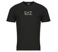 Emporio Armani EA7 Camiseta TRAIN GOLD LABEL TEE PUNTO ROMA BIG LOGO 7M000301 in Negro EU M