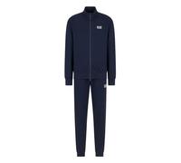 Emporio Armani EA7 - Chándal de verano para hombre Core Identity, de algodón cepillado, 8NPV60, azul, XXXXL