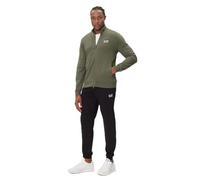 Emporio Armani EA7 - Chándal de verano para hombre Core Identity en algodón gasado, 8NPV60, Verde y negro., XS