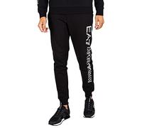 Emporio Armani EA7 de los Hombres Joggers con Logo Lateral, Negro, XXL