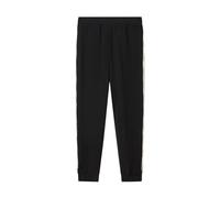 Emporio Armani EA7 - Pantalones de deporte con logotipo de la serie de algodón para hombre, 7M001482, Negro , XL