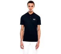 Emporio Armani EA7 Polo bicolor Tenis Pro de tejido técnico VENTUS7 para hombre, 7M000168, azul, XL