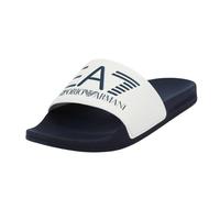 Emporio Armani EA7 Sea World Visibility Slipper Zuecos Hombres Blanco/Marino - 37 - Chanclas Shoes