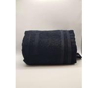 Emporio Armani EA7 Toalla de playa de algodón con maxi logo tono sobre tono, 7 x 000678 (negro)