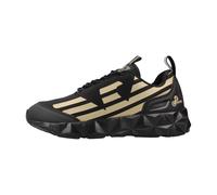 EA7 Hombre Entrenadores Básicos Ultimate C2 Kombat, Black/Gold, 45 EU