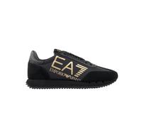 EA7 de los hombres Zapatillas deportivas con logo grande, Negro