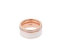 Emporio Armani Anillo Para Mujer, Tamaño Anillo Grande: 21X6X2mm Anillo Tamaño Pequeño: 21X2X2mm Anillo Acero Inoxidable Oro Rosa, EGS2830221