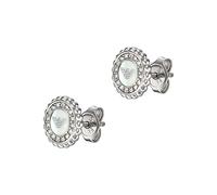 Emporio Armani EGS3022040 Earrings, Silver, Length: 9.7MM, Width: 9.7MM para Mujer, Plateado (Silver tone)