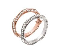 Emporio Armani EGS3024SET8 Rings, Rose Gold, Talla Unica para Mujer