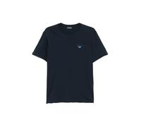 EMPORIO ARMANI Camiseta de Cuello Redondo Bordado con Parche para Hombre, Color Azul, Talla M, Armani BLU, M