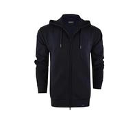 Emporio Armani Embossed Terry Hoodie Sweatshirt Sudadera con Capucha, Azul, M para Hombre