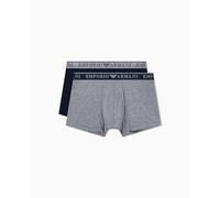 Emporio Armani Endurance 2-Pack Trunk Bañadores Ajustados para Hombre, Azul, M