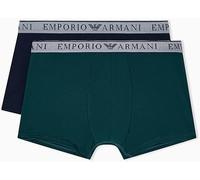 Emporio Armani Endurance 2-Pack Trunk Bañadores Ajustados para Hombre, Azul, XL